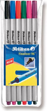 Pelikan Fineliner 96 6St 6 Farben portatīvo datoru soma, apvalks