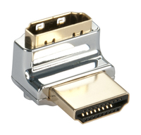 Lindy Adapter HDMI CROMO 90 Grad M/F 