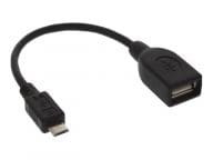 InLine 31606 Micro-USB USB A black Kabelschnittstellen-/adapter (31606) adapteris