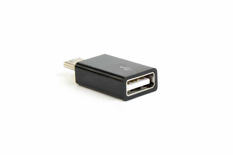 Gembird adapter USB type-C plug (M) to USB type-A (F), black