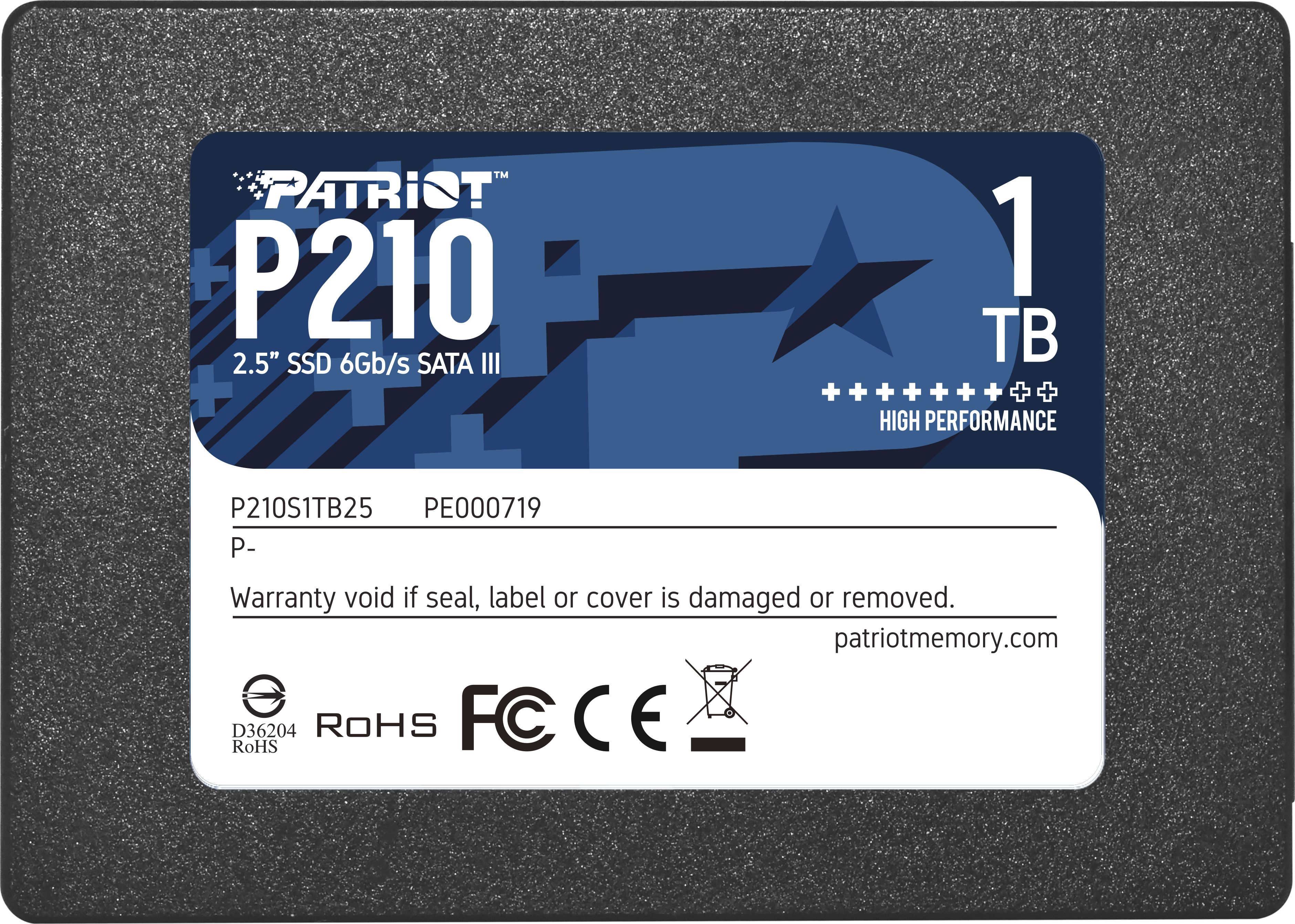 PATRIOT P210 SSD 2.5inch 1TB SATA 3 SSD disks