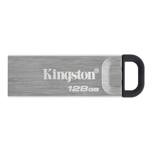 Kingston USB Flash Drive DataTraveler Kyson 128 GB, USB 3.2 Gen 1, Black/Grey USB Flash atmiņa