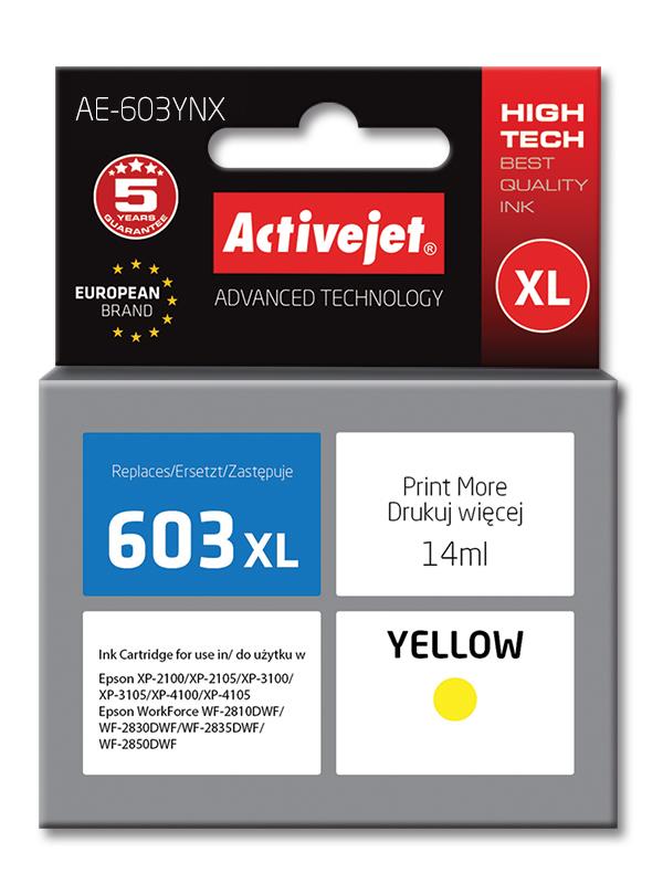 Activejet ink for Epson 603XL AE-603YNX kārtridžs