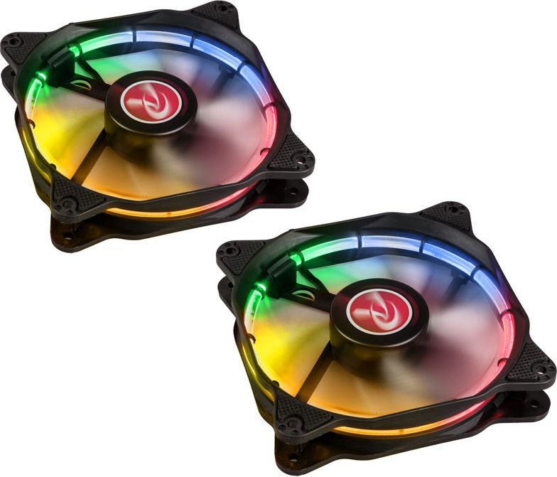 Raijintek Auras 12 RGB LED-Lufter 2er Set - 120mm ventilators