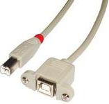 USB 2.0 Verlangerung BM/BF 1m  TypB Stecker an TypB Kupplung USB kabelis