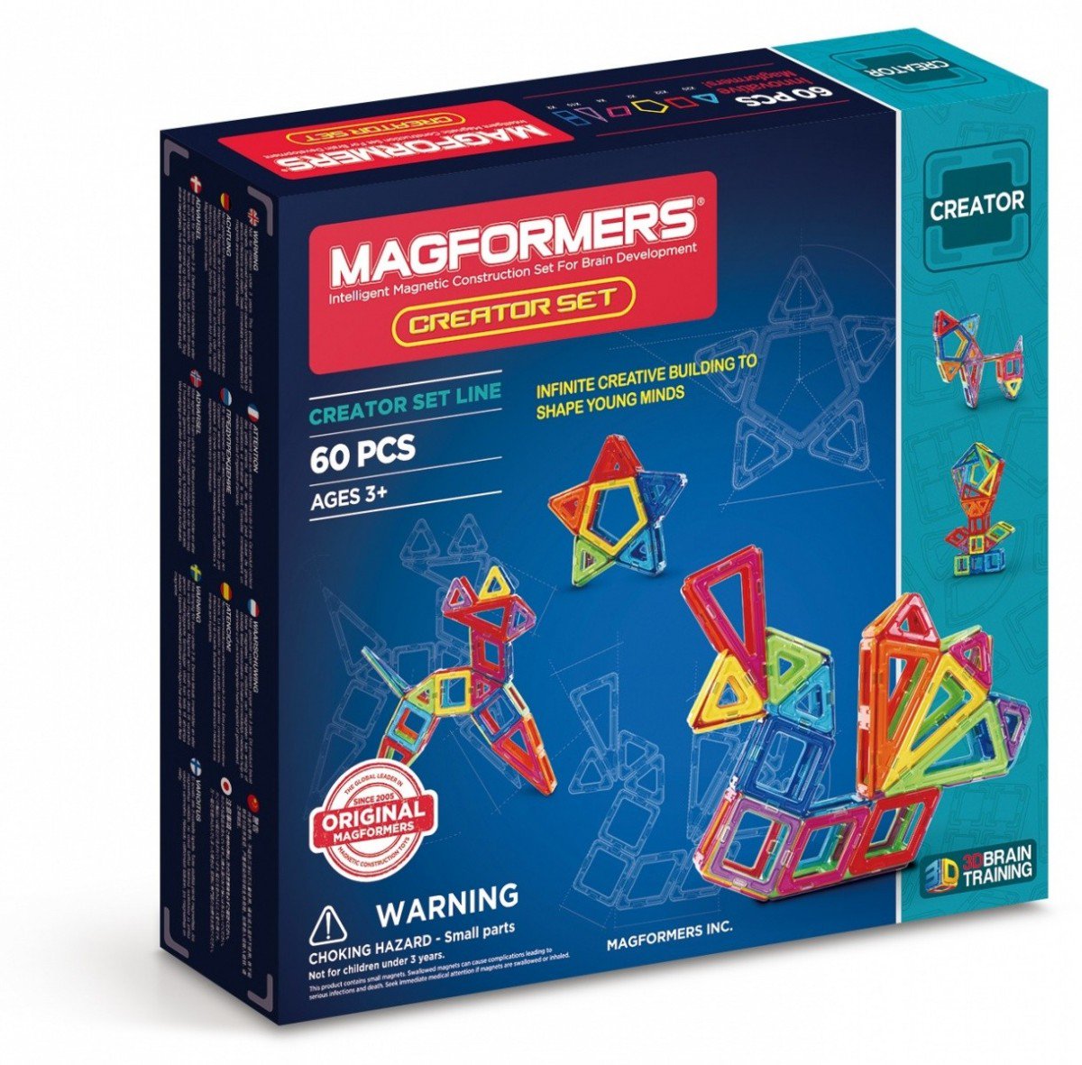 Magformers Creator 60 elementow - GXP-593212 konstruktors