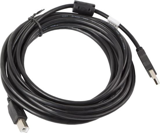 Lanberg CA-USBA-11CC-0050-BK USB cable 5 m USB 2.0 USB B Black USB kabelis