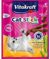 Vitakraft CAT STICK MINI KURCZAK+TRAWA VAT006269 (4008239312198) kaķu barība