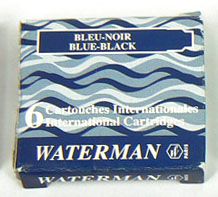 Waterman Tintenpatrone Stand. Myster Blue 8 Stuck kārtridžs