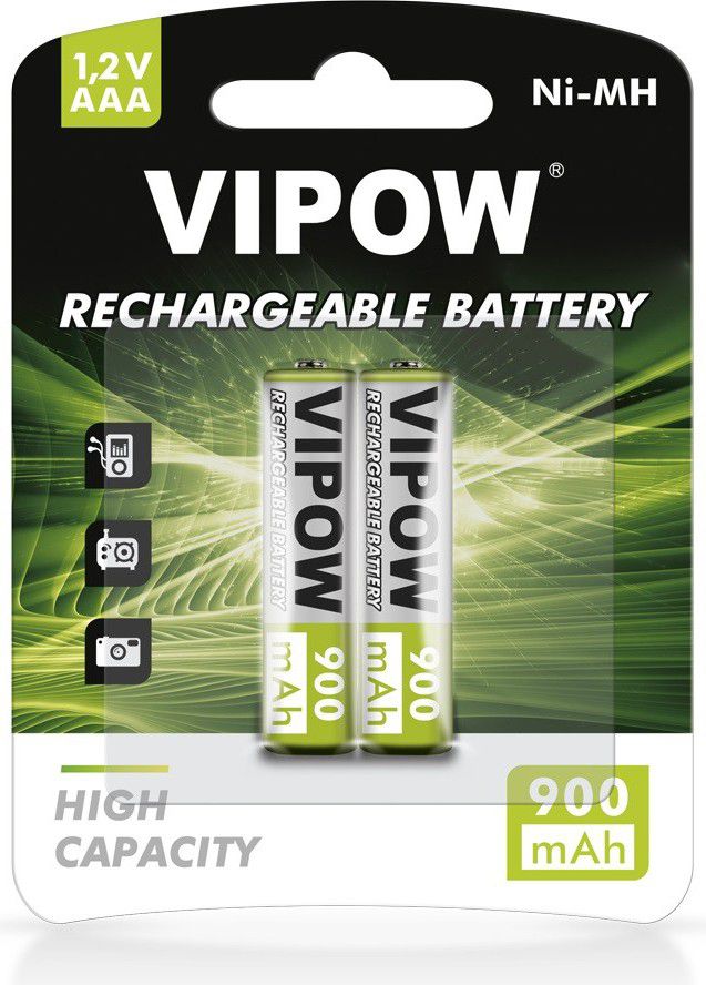 RECHARGEABLE BATTERY R3  900MAH NI-MH 2PCS Baterija