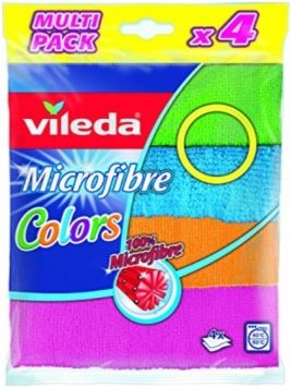 Vileda Microfiber cloths Colors 4 pcs. (150542) Virtuves piederumi