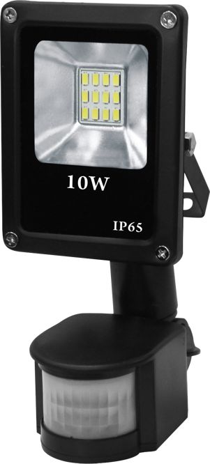 Naswietlacz Volteno Reflektor LED Slim 10W IP65 z czujnikiem ruchu (VO0764) VO0764 (5902409239126) apgaismes ķermenis