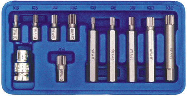 Vorel Koncowki specjalne Spline M5-M12 30/75mm 11szt. 66770 66770 (5906083667701)