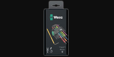 WERA 967/9 TX BO SB L-key set, Blacklaser