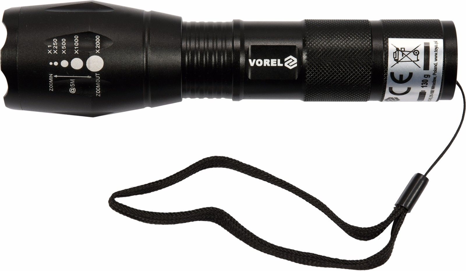 VOREL Kabatas lukturis CREE LED, 280lm, 5W kabatas lukturis