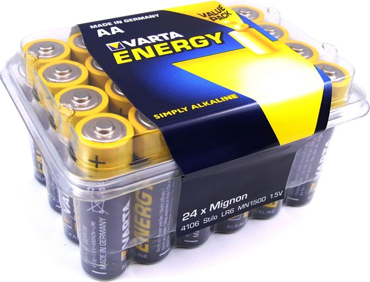 Varta Alkaline (Box) AA, battery (24 pieces, AA) Baterija