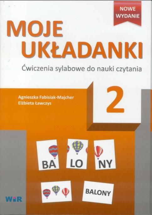 Moje ukladanki 2 Cwicz. sylabowe do nauk czytania 205410 (9788389807465) galda spēle