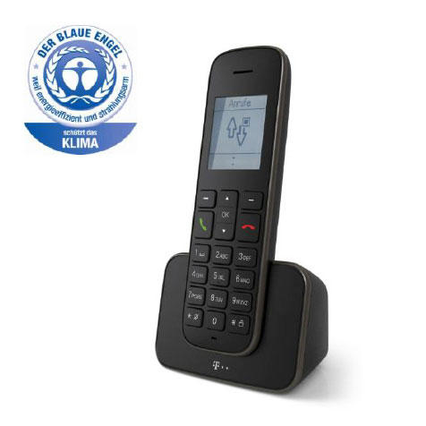 Telekom Sinus 207 Pack schwarz, Zusatzmobilteil (Schnurlostelefon, analog) IP telefonija