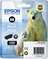 Epson 26 Claria Premium Photo Black XL kārtridžs