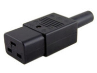 MicroConnect IEC Power Adaptor C19 Plug C19 Socket, Straight, Black kabelis, vads