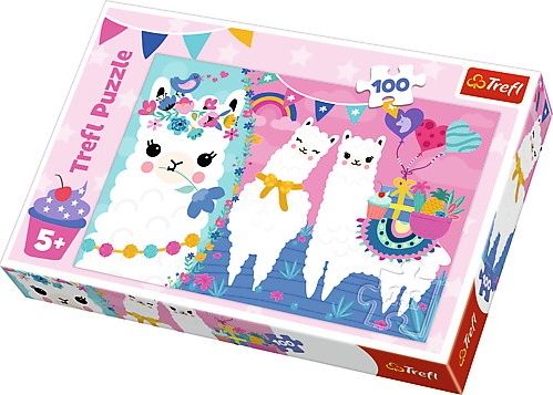 Trefl Puzzle 100 el. Wesole lamy GXP-687010 (5900511163636) puzle, puzzle