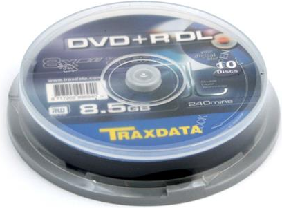 Traxdata DVD+R DL 8.5 GB 8x 10 sztuk (906753ITRA003) 906753ITRA003 (8717202996940) matricas