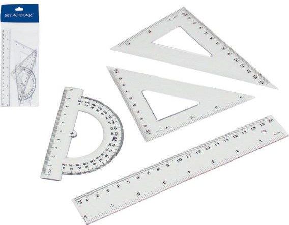 Starpak Zestaw geometryczny 20cm, 4 elementy (174931) 174931 (5907604602904)