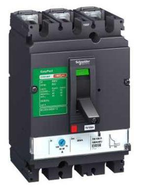 Schneider Wylacznik mocy 100A 3P 36kA EasyPact CVS100 TM100D - LV510337 LV510337 (3606480220449) komutators