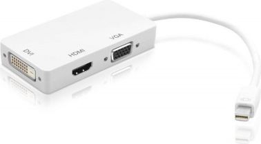 Techly Adapter 3 in 1mini DisplayPort to HDMI/DVI/VGA adapteris