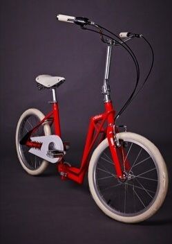 The-sliders Metro Red gustowny i komfortowy, skladany rower, hulajnoga 2w1 Sliders Metro Red (0590987661313) Pilsētas velosipēds