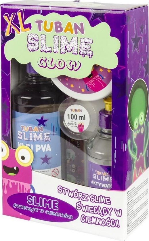 TUBAN Super Slime Set - Glow in the dark XL galda spēle