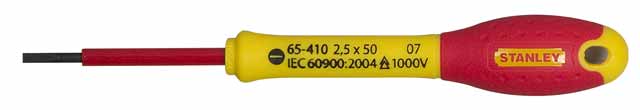 Stanley Wkretak plaski poszerzony dla elektrykow FatMax 2,5x50mm (65-410) 1-65-410 (3253561654107)