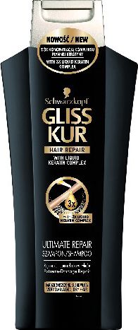 Schwarzkopf Gliss Kur Ultimate Repair Szampon 400 ml 68663410 (9000100663410) Matu šampūns