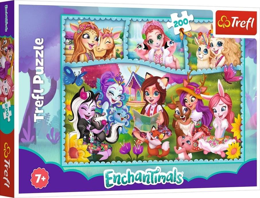 Trefl Puzzle 200 Niezwykly swiat Enchantimals 363615 (5900511132618) puzle, puzzle