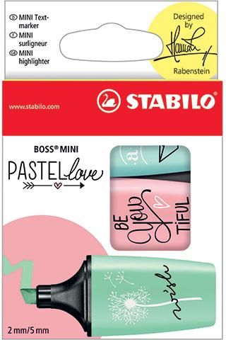 Stabilo Zakreslacz Boss Mini Pastellove 3 kolory (283285) 283285 (4006381514477)