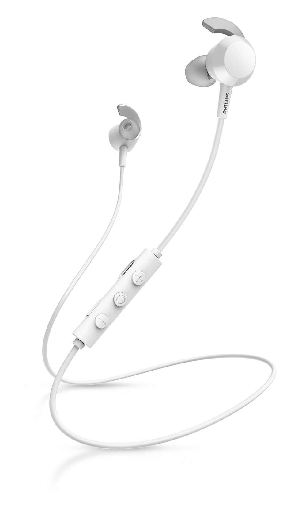 Philips In-ear wireless headphones TAE4205WT/00, BASS boost, 10 hours play time, USB-C charging, White austiņas