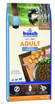 Bosch Tiernahrung PIES 15kg ADULT FISH POTATO barība suņiem