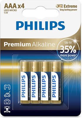 Philips Premium Alkaline AAA -  4 szt Baterija