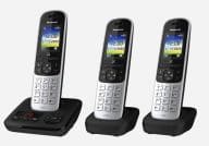 Panasonic KX-TGH723GS black telefons