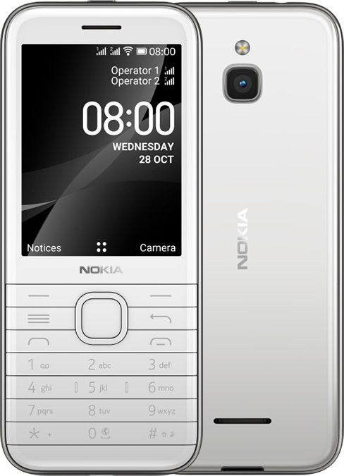 Nokia                  8000 4G DS EU_NOR TA-1305      White 16LIOWO1A03 Mobilais Telefons
