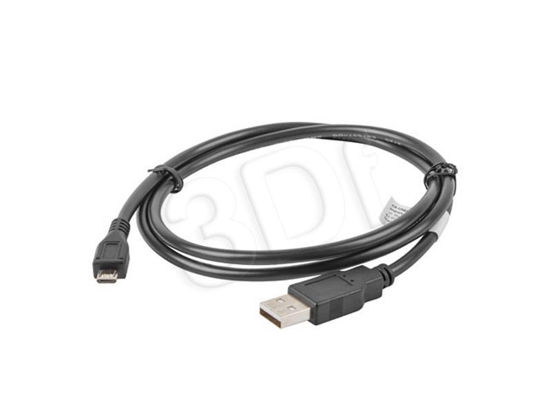 Lanberg CA-USBM-10CC-0010-BK USB cable 1 m USB 2.0 Micro-USB B USB A Black USB kabelis