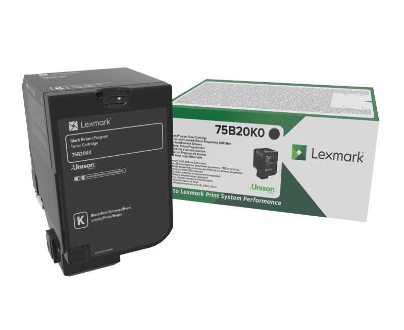 Lexmark 75B20K0 Lasertoner 13000 pages black Lasertoner / Patrone (75B20K0) toneris