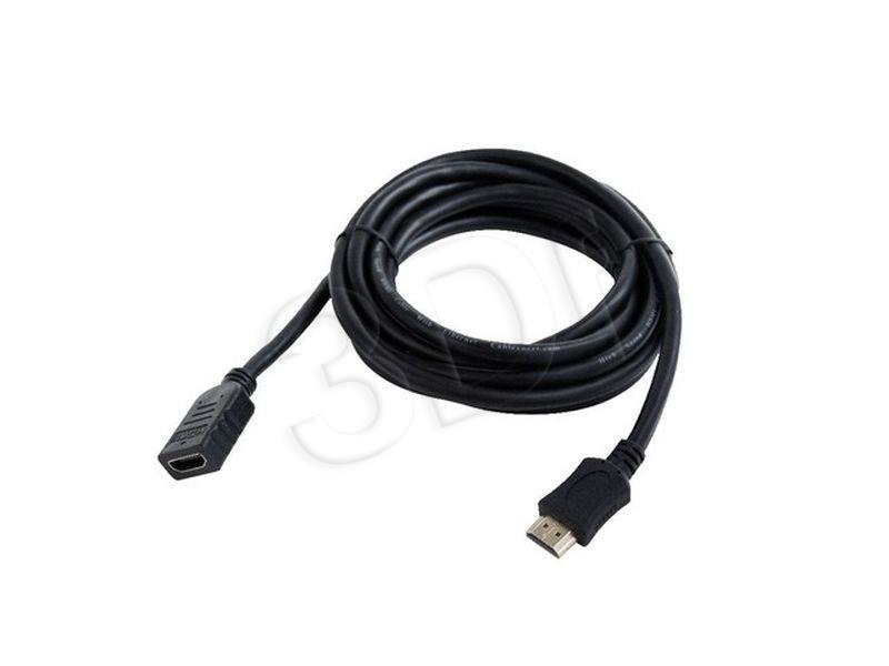 Gembird High Speed HDMI extension cable with ethernet, 0.5 M kabelis video, audio