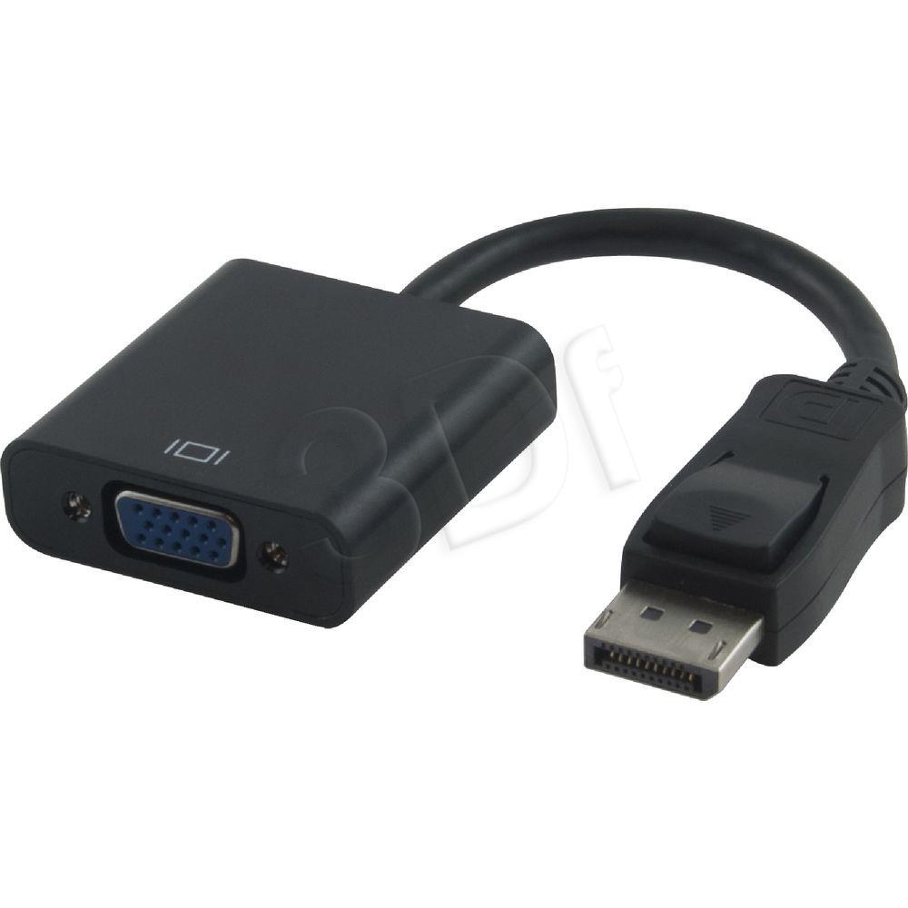 Adapter Akyga AK-AD-36 (DisplayPort M - D-Sub (VGA) F; 0,15m; black color) adapteris