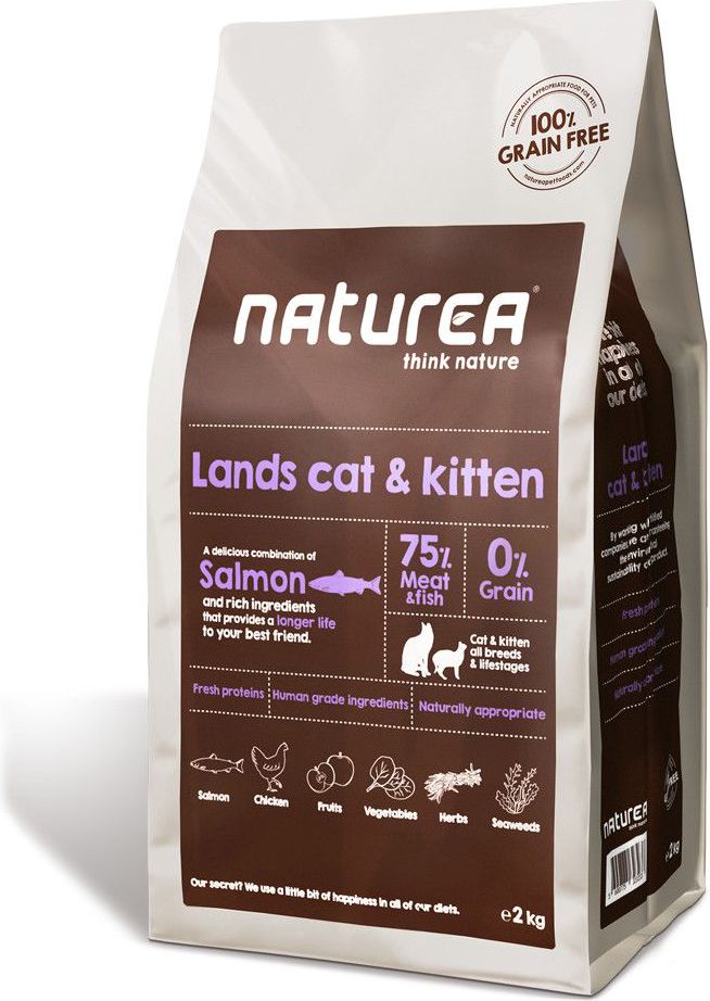 NATUREA 2kg LANDS CAT&KITTEN kaķu barība