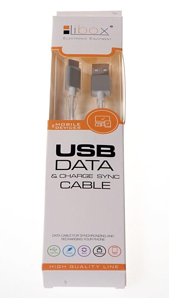 Cable USB-USB typu C 1m LB0098 LIBOX USB kabelis