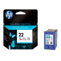 HP 22 Tri-color Inkjet Print Cartridge yellow cartridge (C9352AE 301) kārtridžs