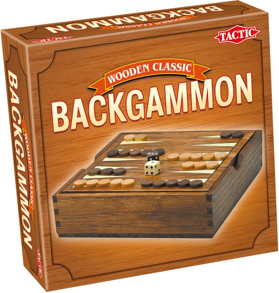 Tactic TACTIC Gra Wooden Classic Backgammon - 14026 galda spēle