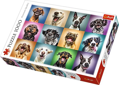 Trefl Puzzle 1000el - Funny dog ​​portraits (10462) puzle, puzzle