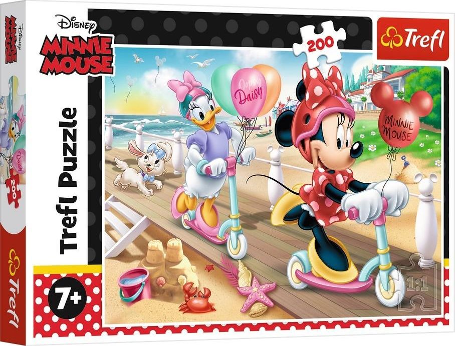 Trefl Puzzle 200 Minnie on the beach puzle, puzzle